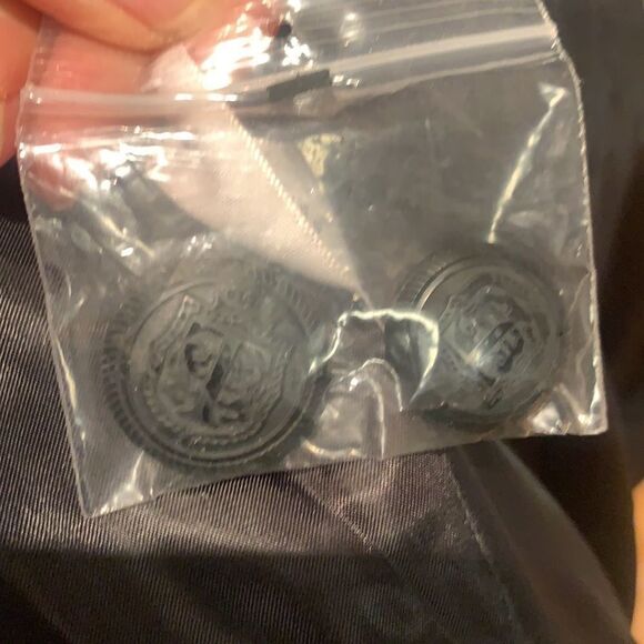 Talbots black wool blend detachable faux fur collar coat, size 14 - Picture 12 of 12